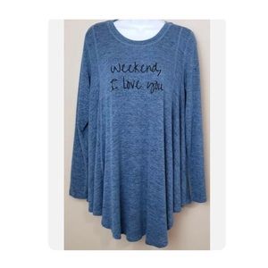 Anybody lounge wear QVC “Weekend, I love You” L, M new